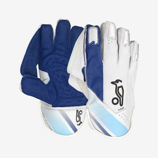 W K Gloves Kookaburra Pro Players White/Blue