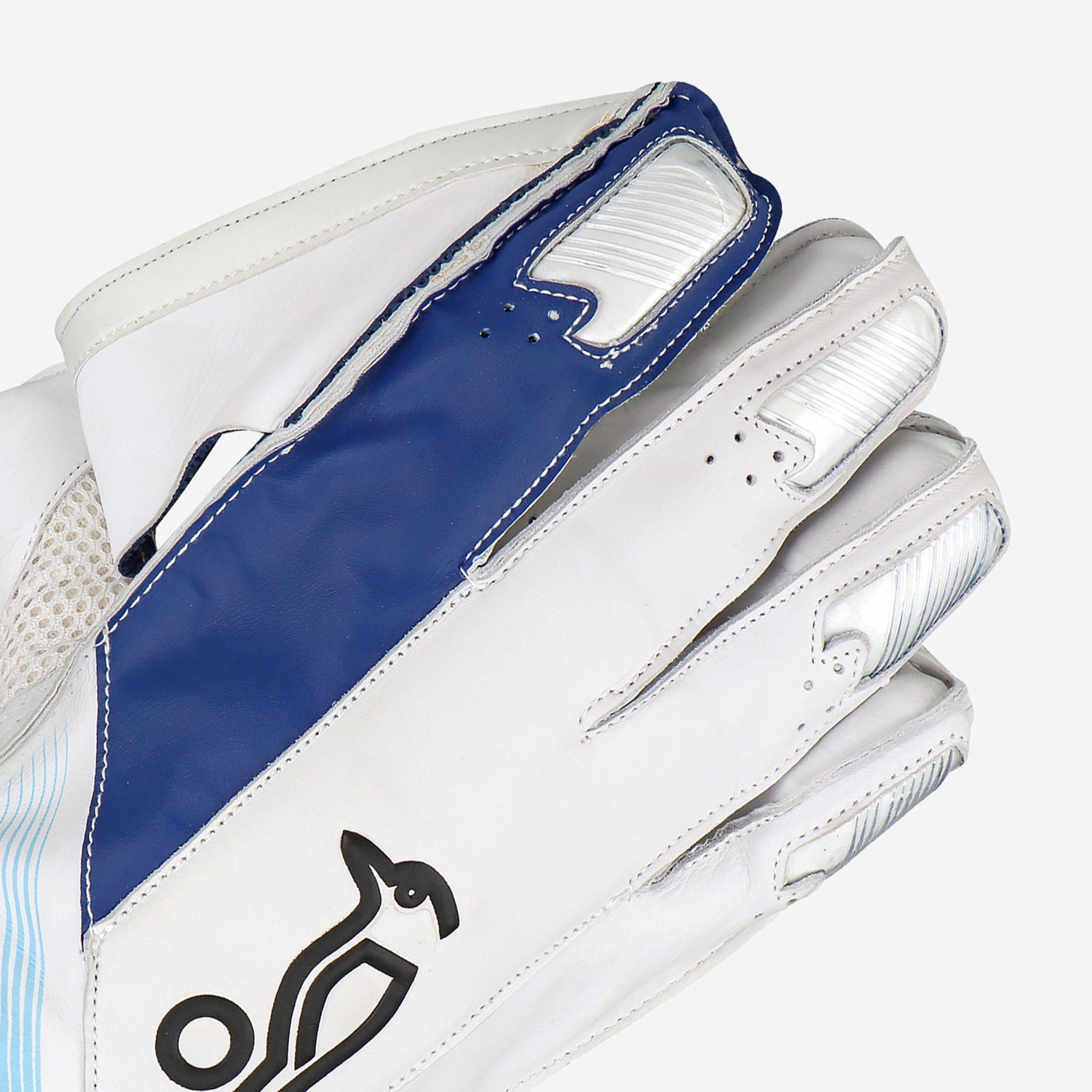 W K Gloves Kookaburra Pro Players White/Blue