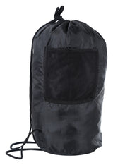 Greenlands Lightweight Roundable Backpack (Small, Black) | Versatile Travel Backpack with Dual-Purpose Drawstring Closure | Ideal for Men & Women | Perfect for Daily Use, Office, Outdoor Adventures & Hiking