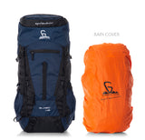 Greenlands GLOBO X 45L Rucksack| Unisex Travel Backpack for Hiking, Trekking, Camping | Spacious Top-Loading Compartment, U-Shaped Access, Rain Cover, Bungee Cord, Padded Straps and Waist Belt