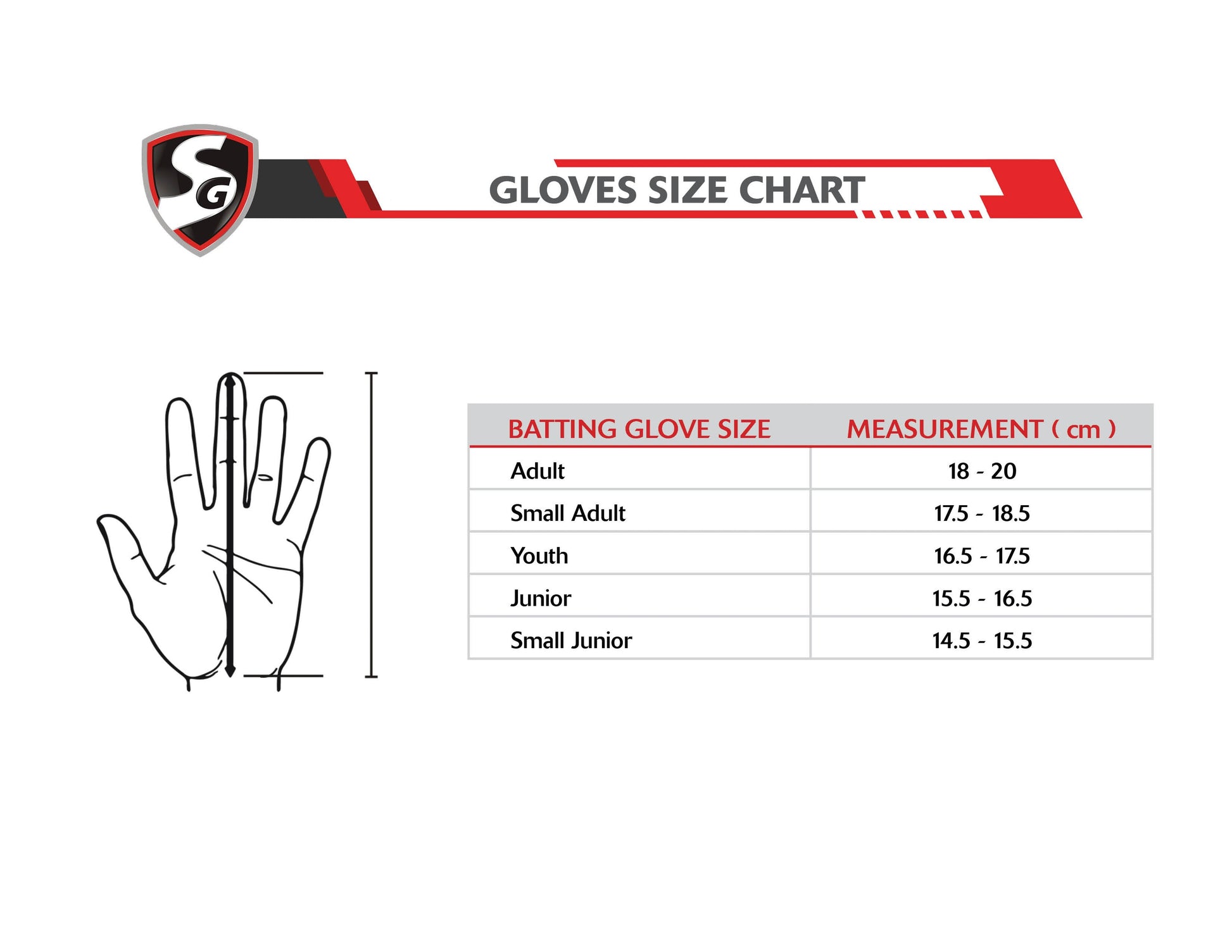 SG Excelite Batting Gloves High Quality Leather Palm