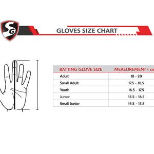 SG Test RO Batting Gloves with Premium Quality Sheep Leather Palm