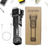 Greenlands Portable Multi-Utility LED-3W Torch (USB Charging)