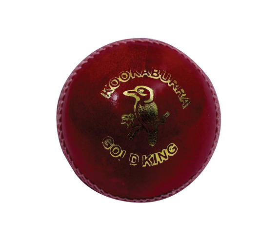 KOOKABURRA Leather Cricket Ball - GOLD KING RED