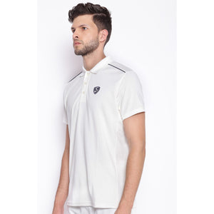 SG Century Half Sleeve Cricket Shirt Whites (Junior)