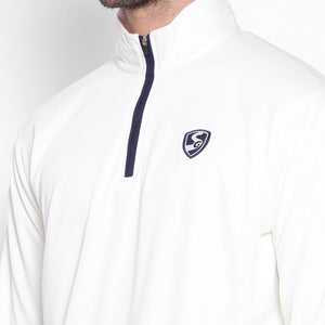 SG ICON Full Sleeve Pullover Cricket Whites (Senior)