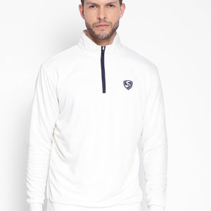 SG ICON Full Sleeve Pullover Cricket Whites (Senior)