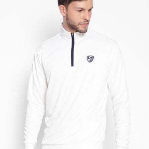 SG ICON Full Sleeve Pullover Cricket Whites (Senior)