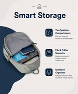 Inferno Campus Backpack – Light Grey