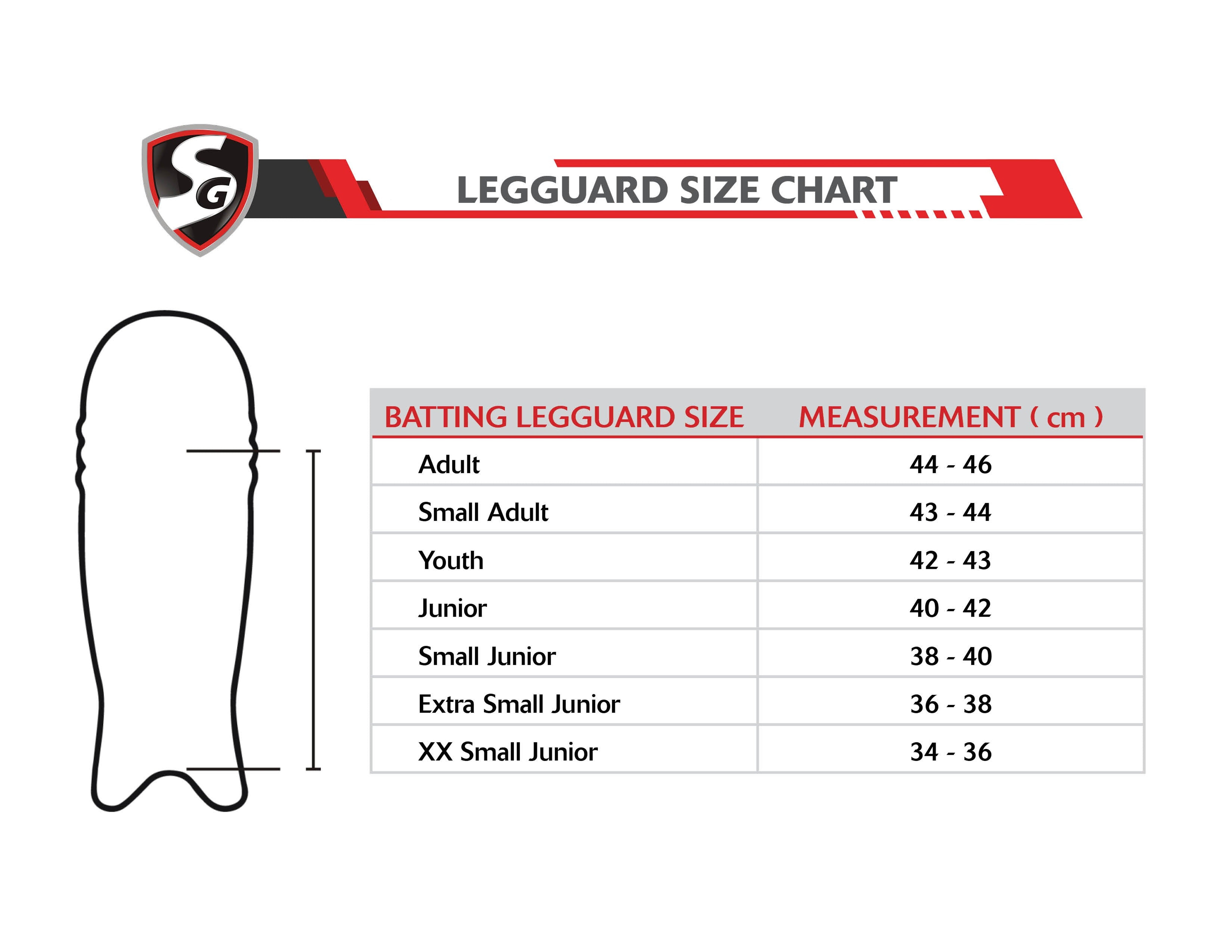 SG Ecolite Cricket Batting Legguard (Batting Pad)