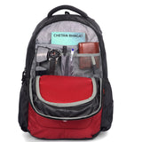Greenlands Torpedo office Backpack– 35 Ltr Capacity | 17 Inch Laptop |Water-Resistant Bag | Padded & Adjustable Strap | Men & Women For Business Professionals & College Students - Red