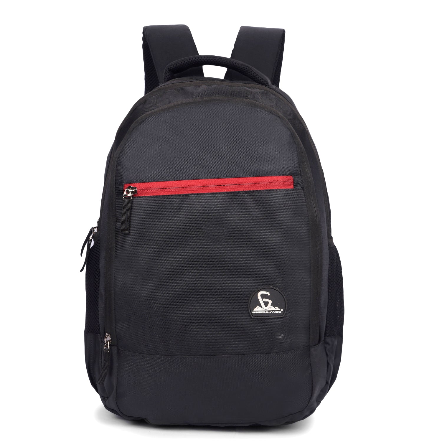 Greenlands 33L Zipster Laptop Backpack | 3 Large Compartments, Fits Up to 17" Laptop | Perfect for Office, School, Travel & Hiking | Unisex (Black)