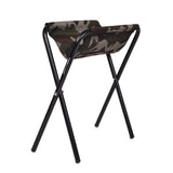Greenlands Foldable Camping Stool – Mild Steel Medium, Camo | Sturdy Portable Outdoor Stool for Camping & Travel