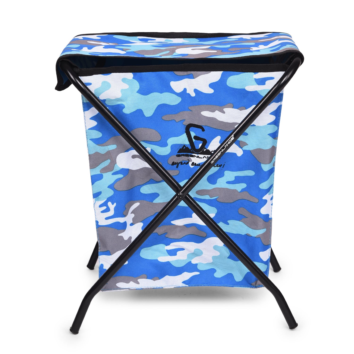Greenlands 15L Mild Steel Camping Storage Bin – Durable Camo Color Container for Outdoor Gear & Travel Essentials