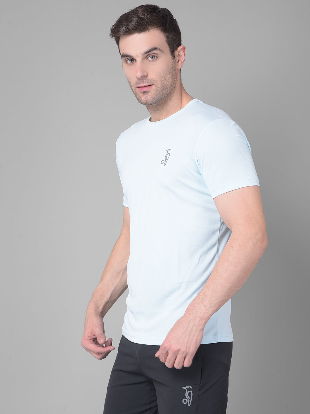 Sky Blue Serenity Kookaburra's Round Neck T-Shirt for a Fresh and Vibrant Look