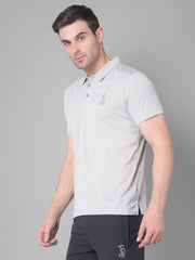 Steel Grey Mastery Embrace Timeless Style with Kookaburra's Polo T-shirt