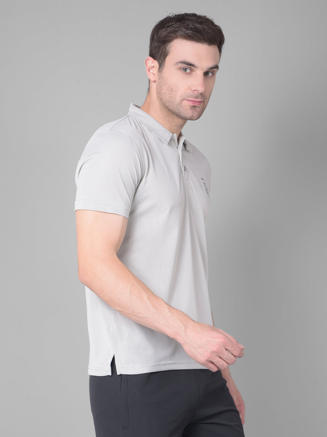 Steel Grey Mastery Embrace Timeless Style with Kookaburra's Polo T-shirt