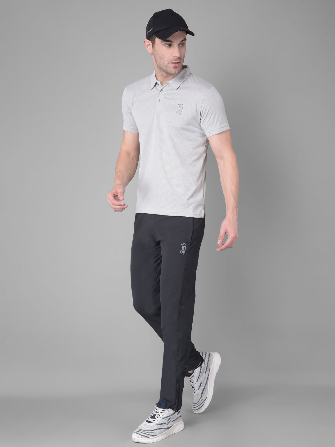 Steel Grey Mastery Embrace Timeless Style with Kookaburra's Polo T-shirt