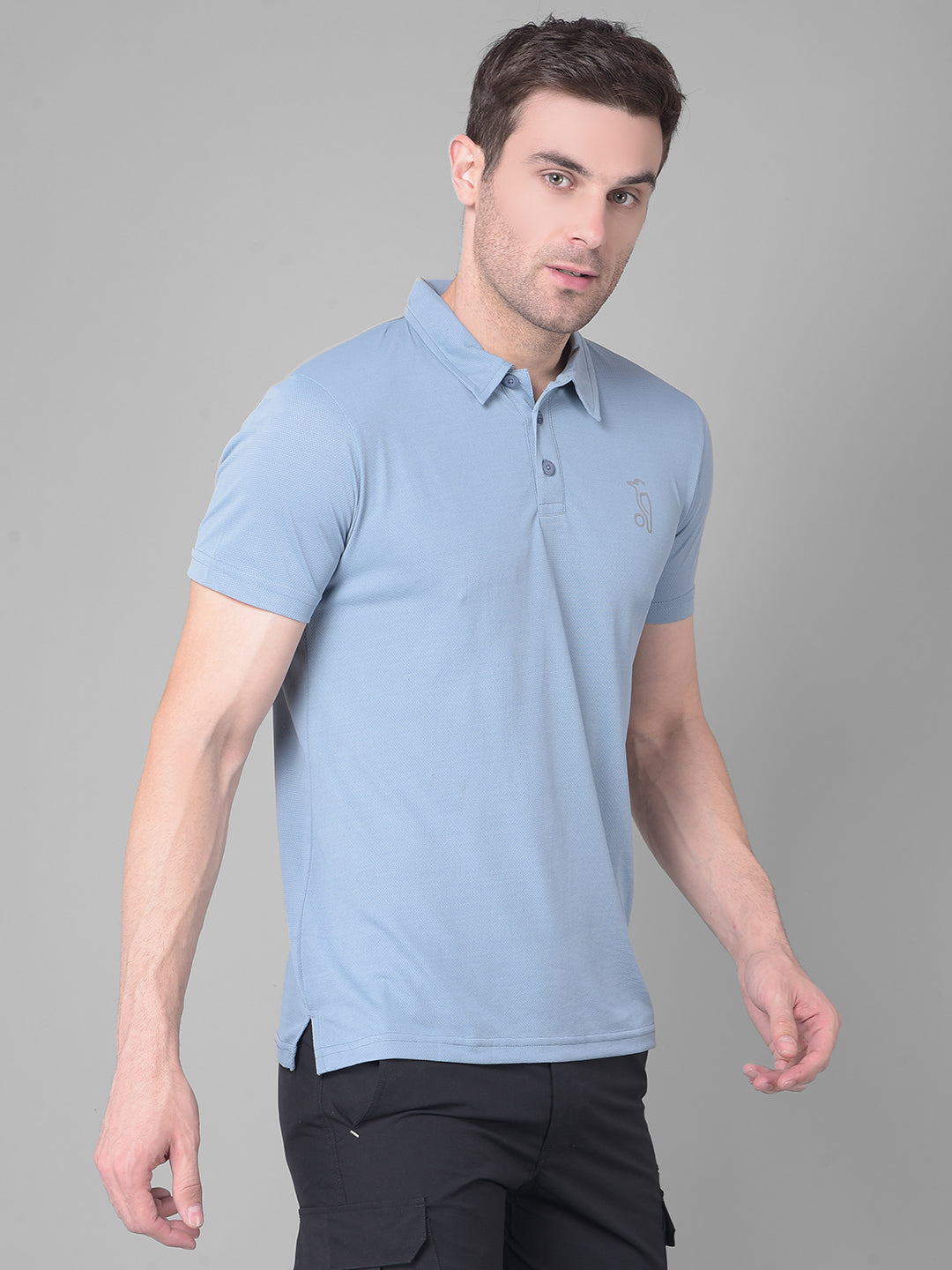 Kookaburra Grey Polo Elevate Your Style with Sporty T-shirt