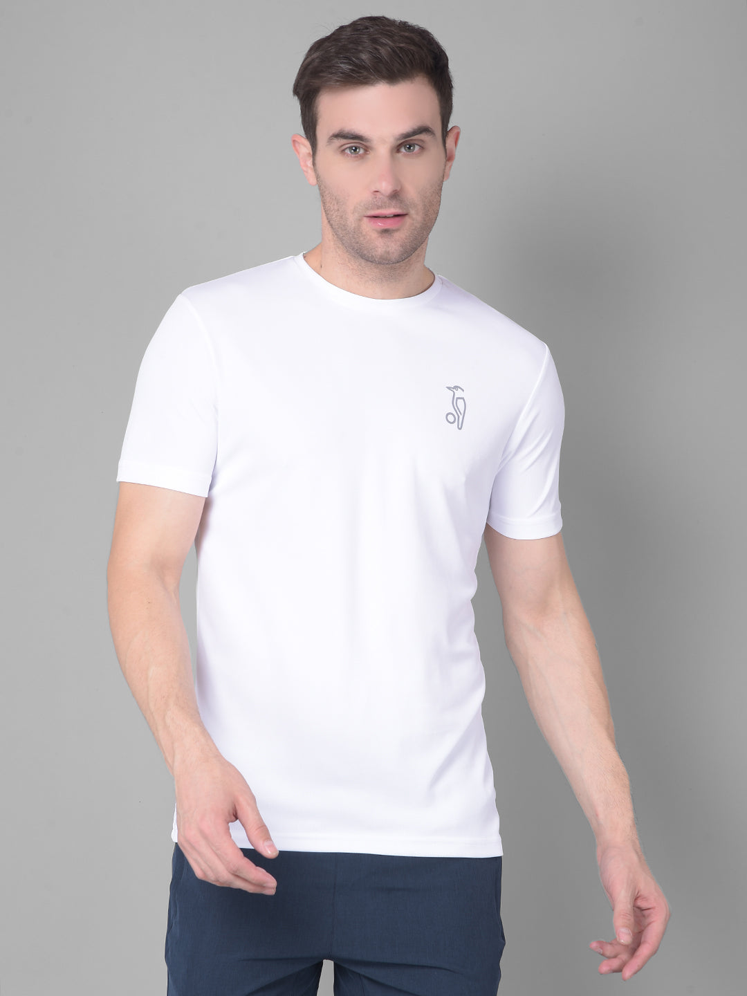 Kookaburra's White Round Neck T-Shirt for Timeless Simplicity