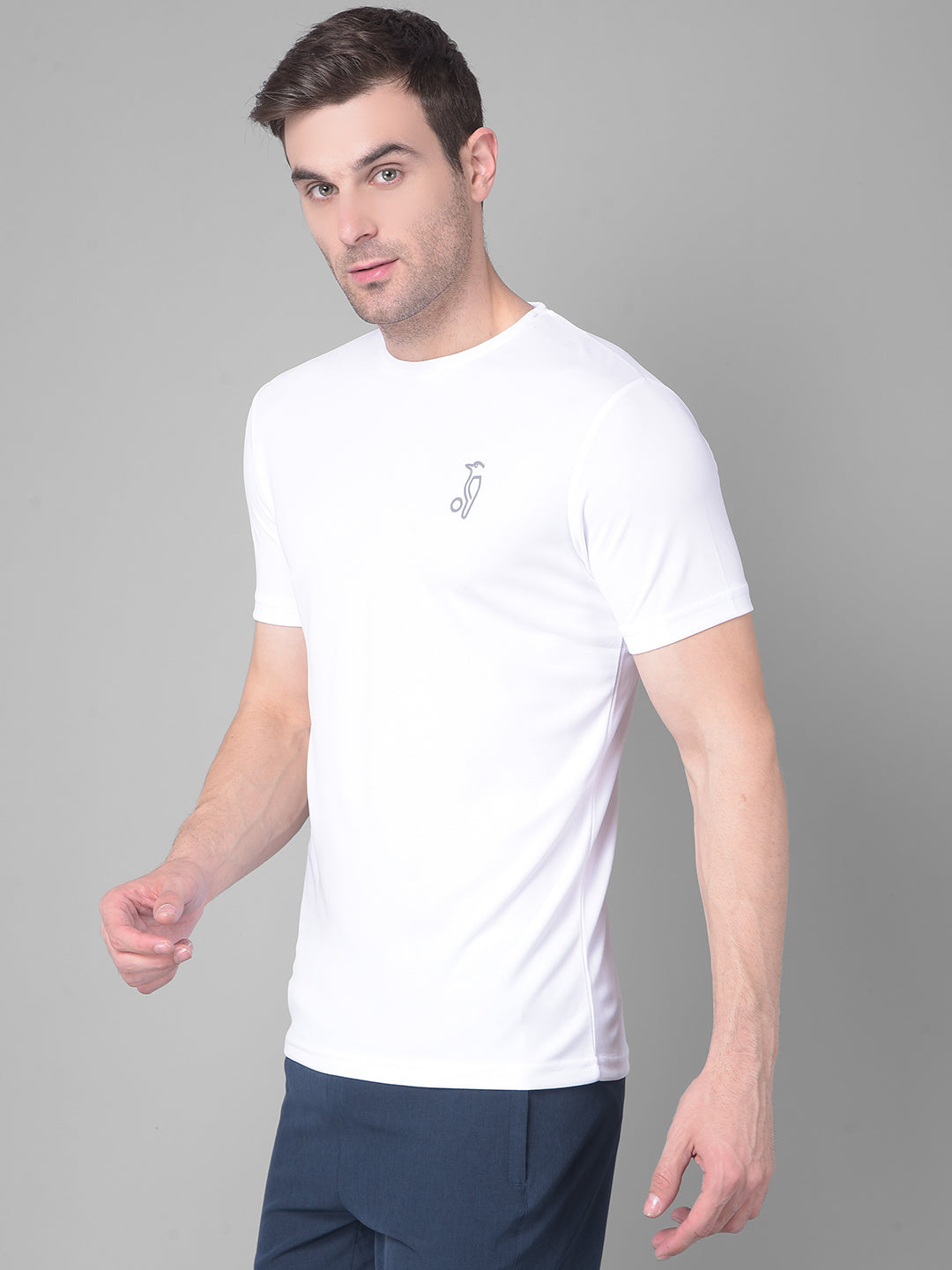 Kookaburra White Round Neck T-Shirt for Timeless Simplicity