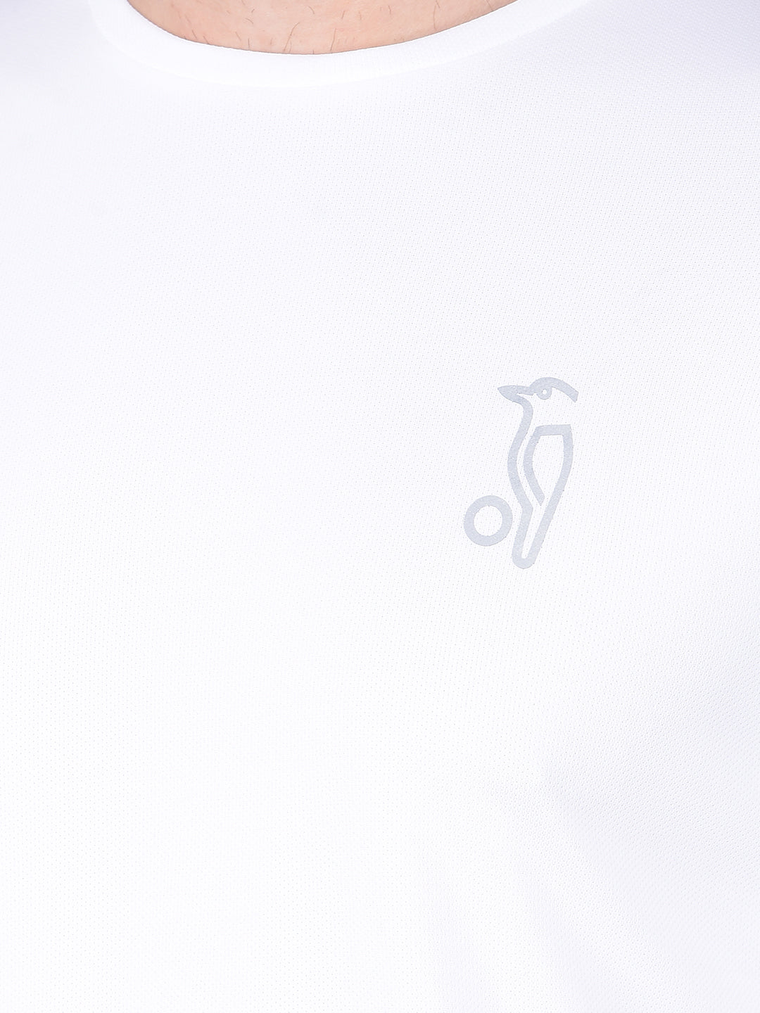 Kookaburra White Round Neck T-Shirt for Timeless Simplicity
