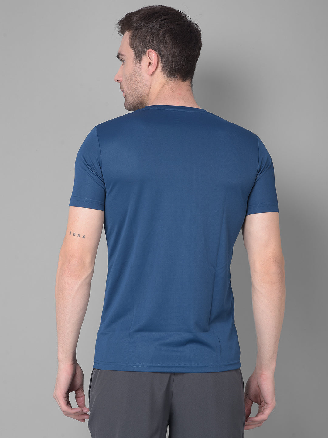 Kookaburra's Dark Blue Round Neck T-Shirt for Timeless Appeal