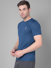 Kookaburra's Dark Blue Round Neck T-Shirt for Timeless Appeal