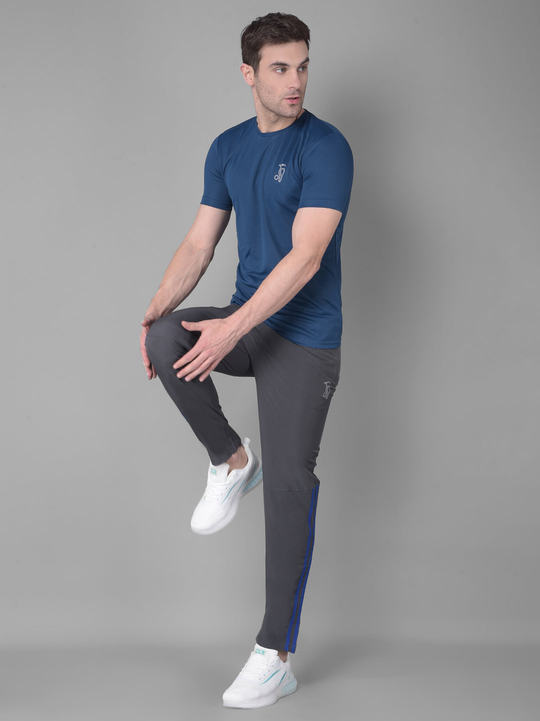 Kookaburra's Dark Blue Round Neck T-Shirt for Timeless Appeal