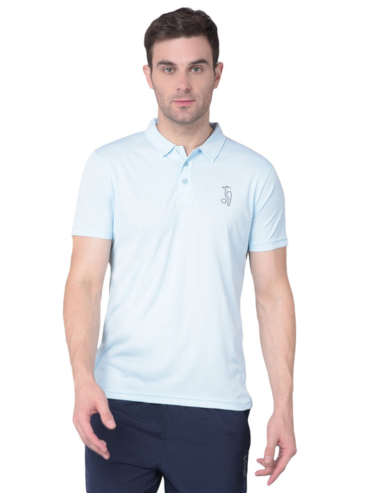 Sky Blue Elegance Unleash Your Sporting Spirit with Kookaburra's Polo T-shirt