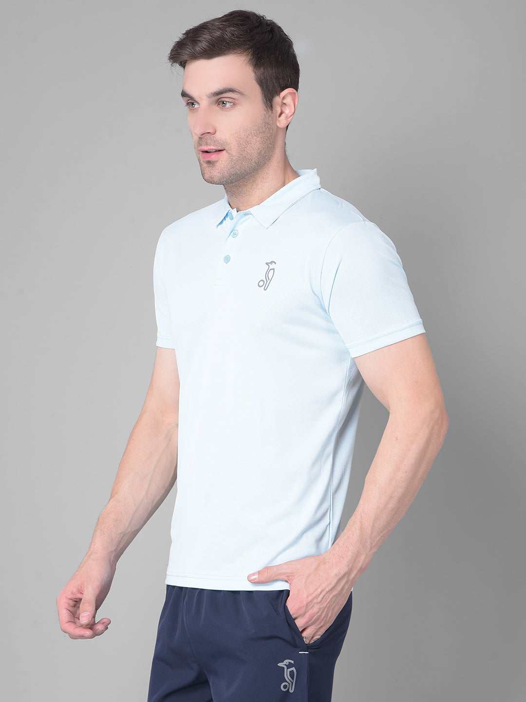 Sky Blue Elegance Unleash Your Sporting Spirit with Kookaburra's Polo T-shirt