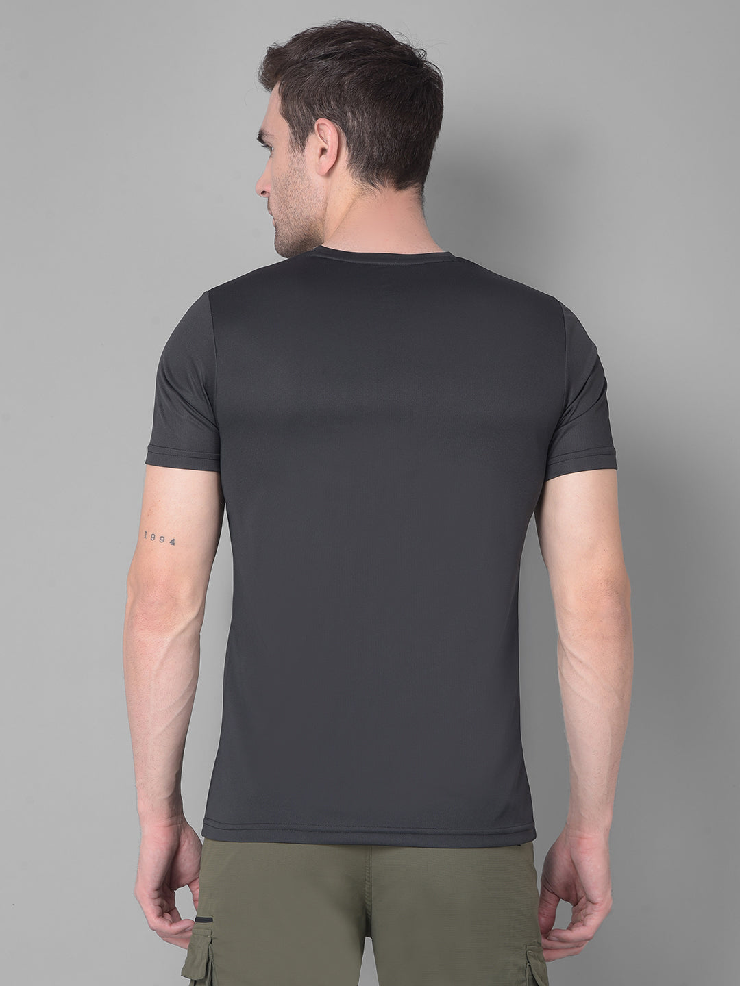 Kookaburra's Black Round Neck T-Shirt for Sleek Style