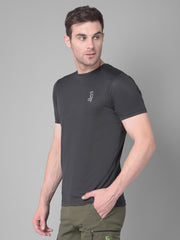 Kookaburra's Black Round Neck T-Shirt for Sleek Style