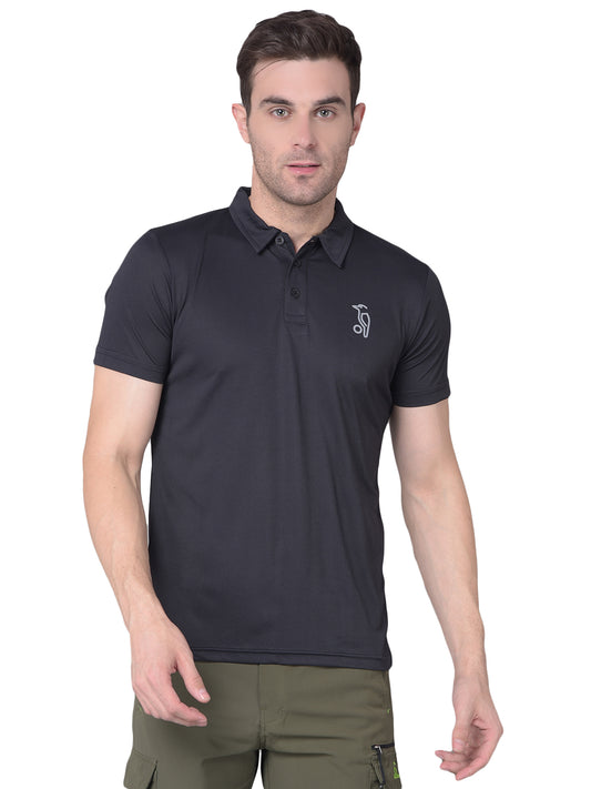 Kookaburra Black Polo T-shirt for Effortless Elegance