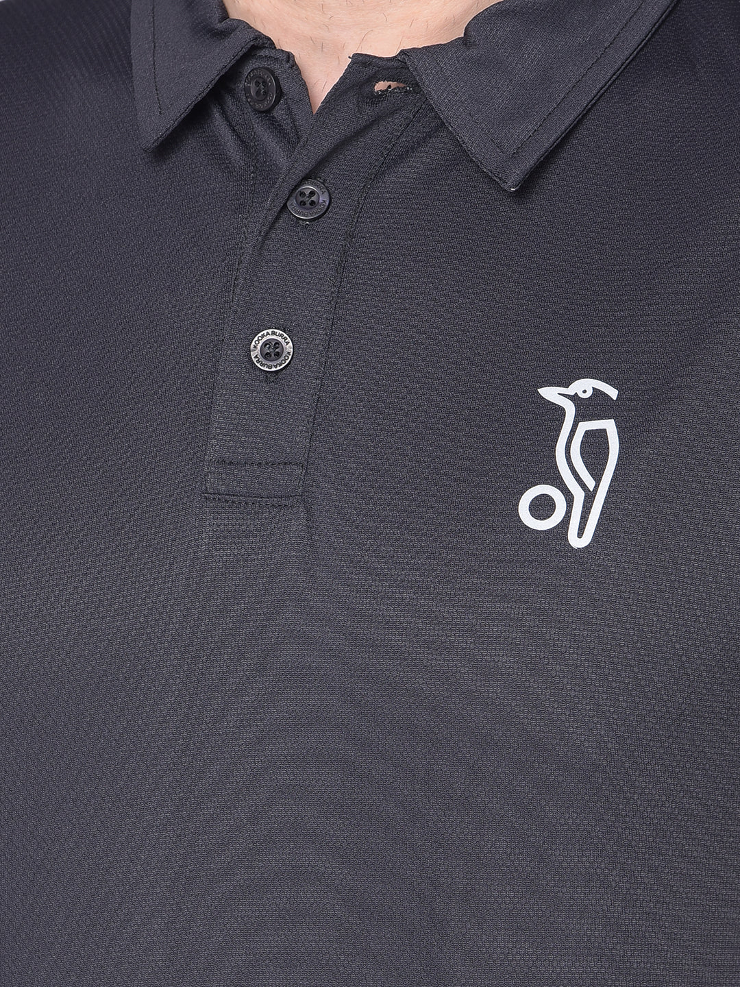 Kookaburra Black Polo T-shirt for Effortless Elegance
