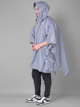 GREENLANDS GLOBO Grey Unisex Outdoor Lightweight Rain Poncho for Fashionable Waterproof Weather Protection