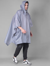 GREENLANDS GLOBO Grey Unisex Outdoor Lightweight Rain Poncho for Fashionable Waterproof Weather Protection