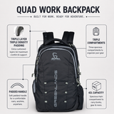 42L Quad Work Backpack | Dark Grey