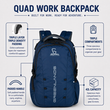 42L Quad Work Backpack| Navy