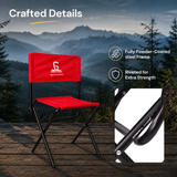 Foldable Camping Chair – Mild Steel, Red