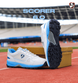 SG SCORER Shoe 6 0 White/Aqua/Black