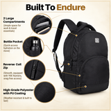 Greenlands Shield X 32L Laptop Backpack |Comfortable & Durable Unisex Bag, 2 Compartments, Side Pockets, Trolley Sleeve
