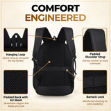 Greenlands Shield X 32L Laptop Backpack |Comfortable & Durable Unisex Bag, 2 Compartments, Side Pockets, Trolley Sleeve