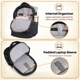 Greenlands Shield X 32L Laptop Backpack |Comfortable & Durable Unisex Bag, 2 Compartments, Side Pockets, Trolley Sleeve