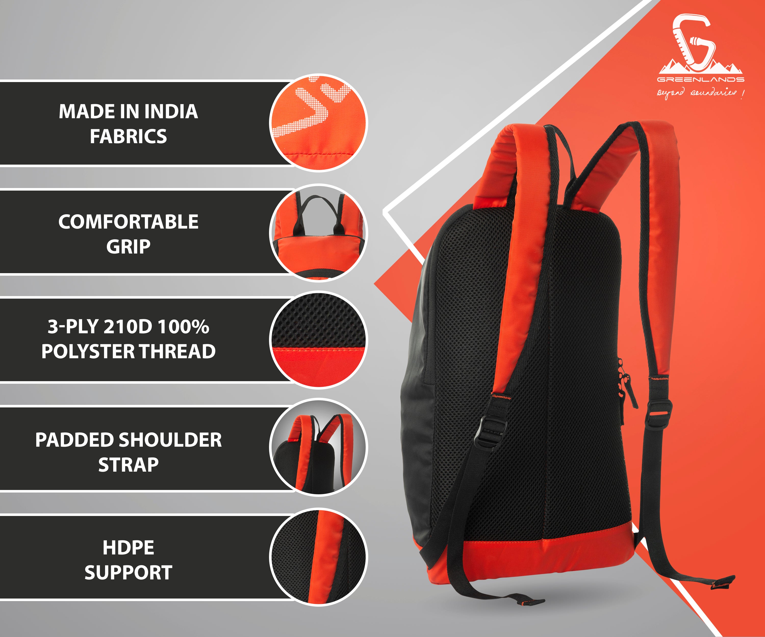 Greenlands Tyro Backpack - Orange