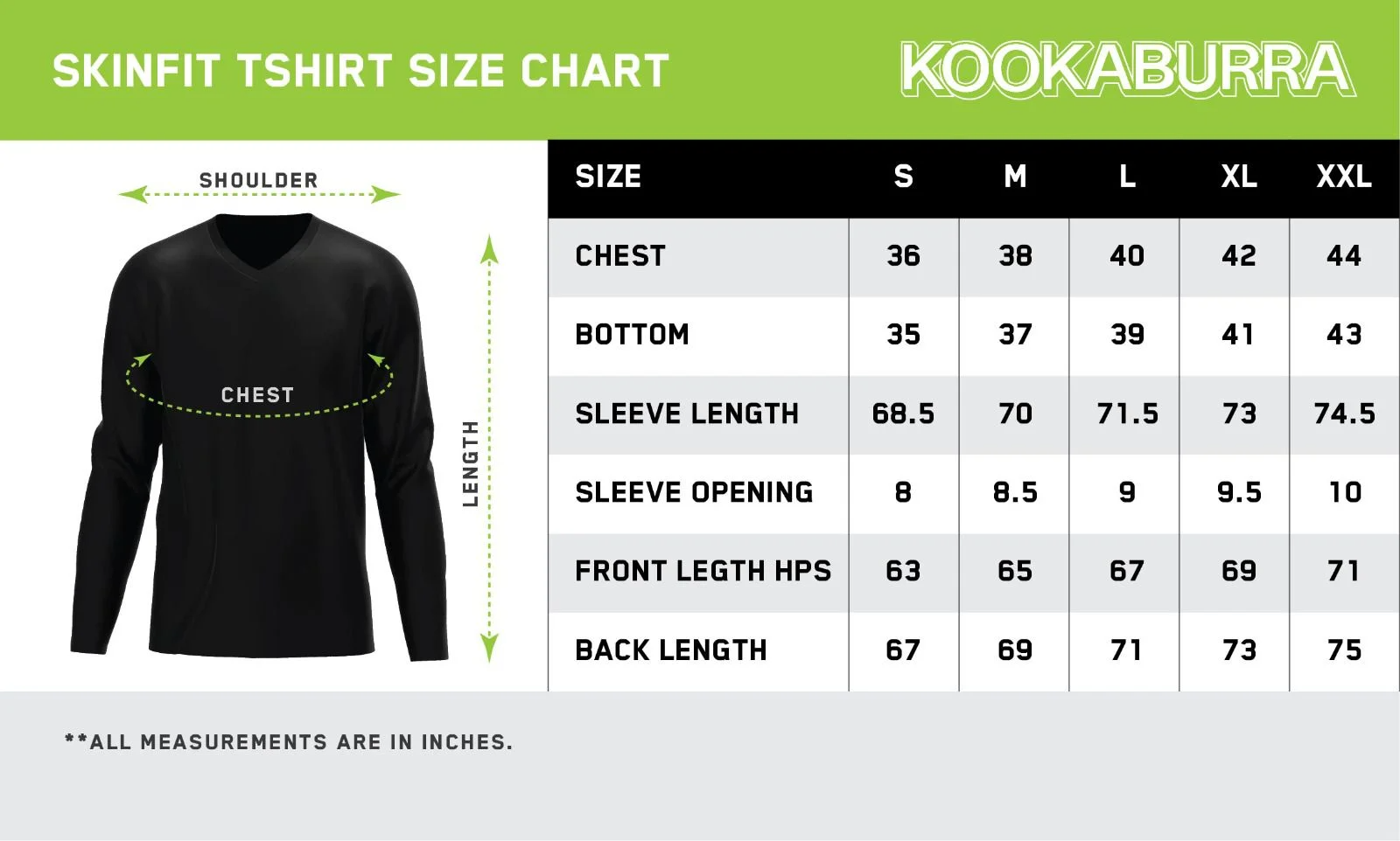 KOOKABURRA Skin Fit Base Layer Black