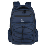 Greenlands 37L Ziggy Backpack with Attached Rain Cover – 2 Spacious Compartments, Ideal for Office, School, Travel, Trekking and Trips – Unisex, Navy