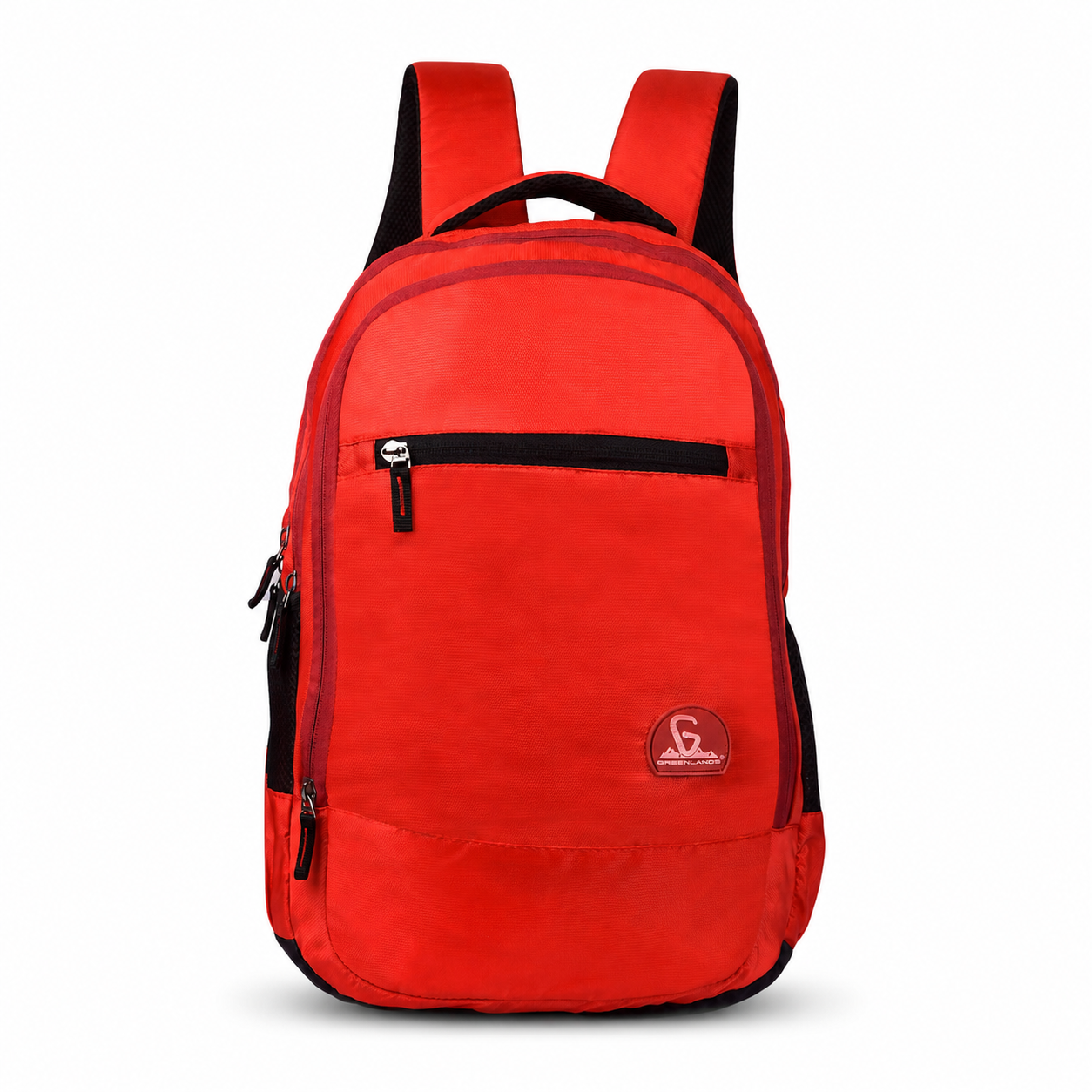 Greenlands 33L Zipster Laptop Backpack | 3 Large Compartments, Fits Up to 17" Laptop | Perfect for Office, School, Travel & Hiking | Unisex (Red)