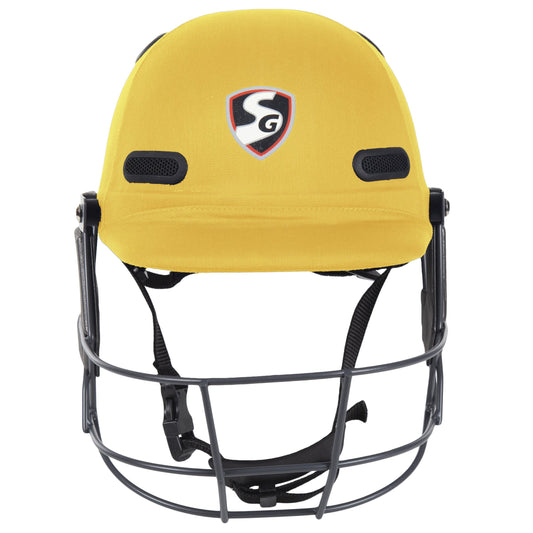 SG Acetech Coloured Cricket Helmet (Yellow)