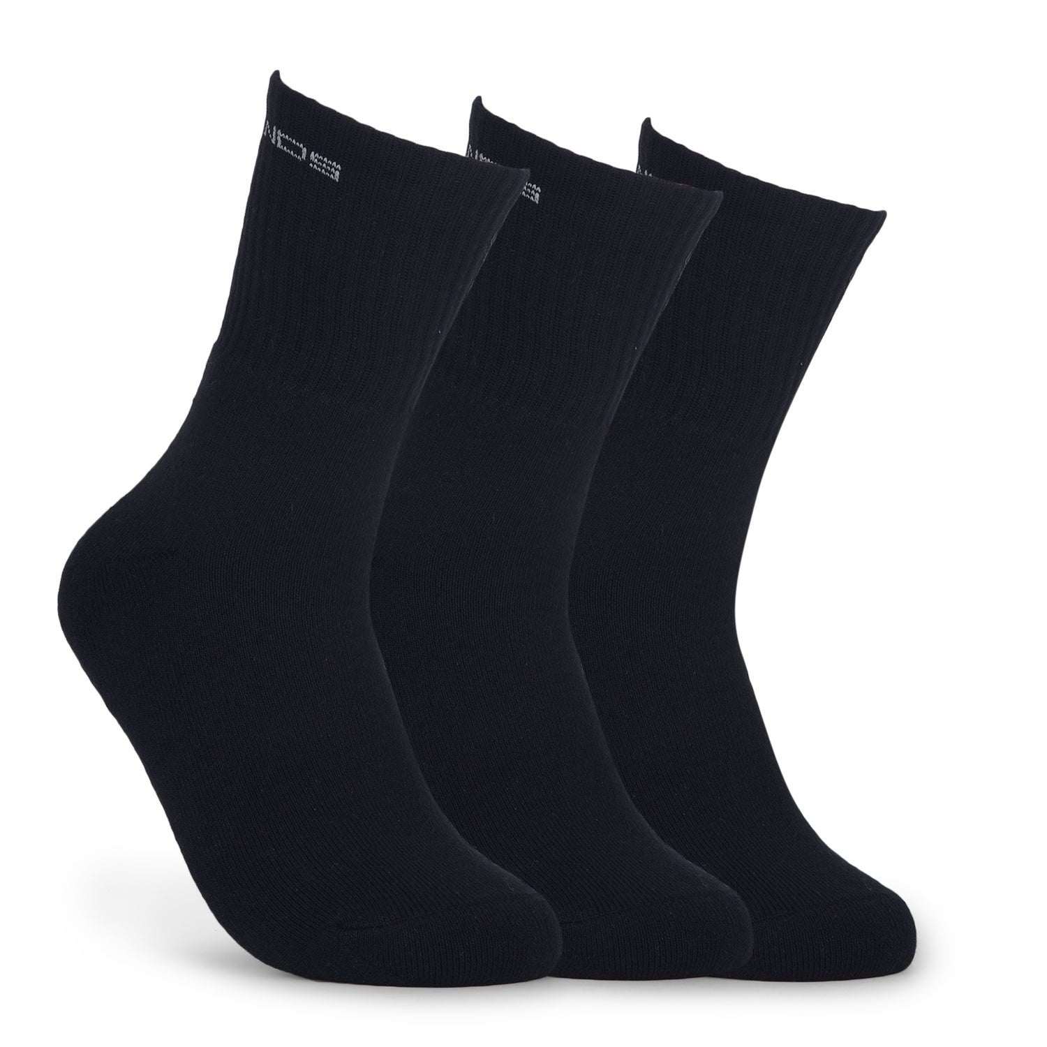 Greenlands QUADRA Crew Socks Black (Pack of 3)